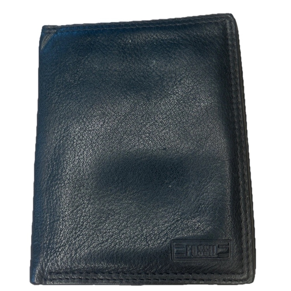 Fossil Dark Leather Mens Wallet